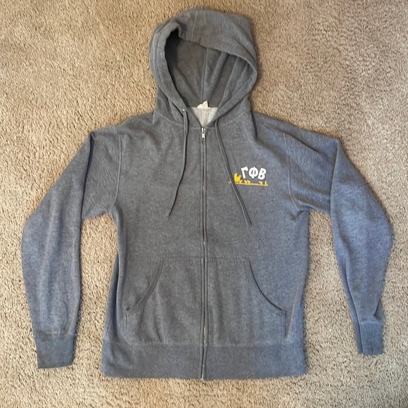 Tops - Small Gamma Phi Beta Zip-Up Hoodie